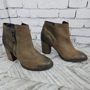 ALDO Brown Leather Ankle Boots Womens 11 Comfortable & Stylish